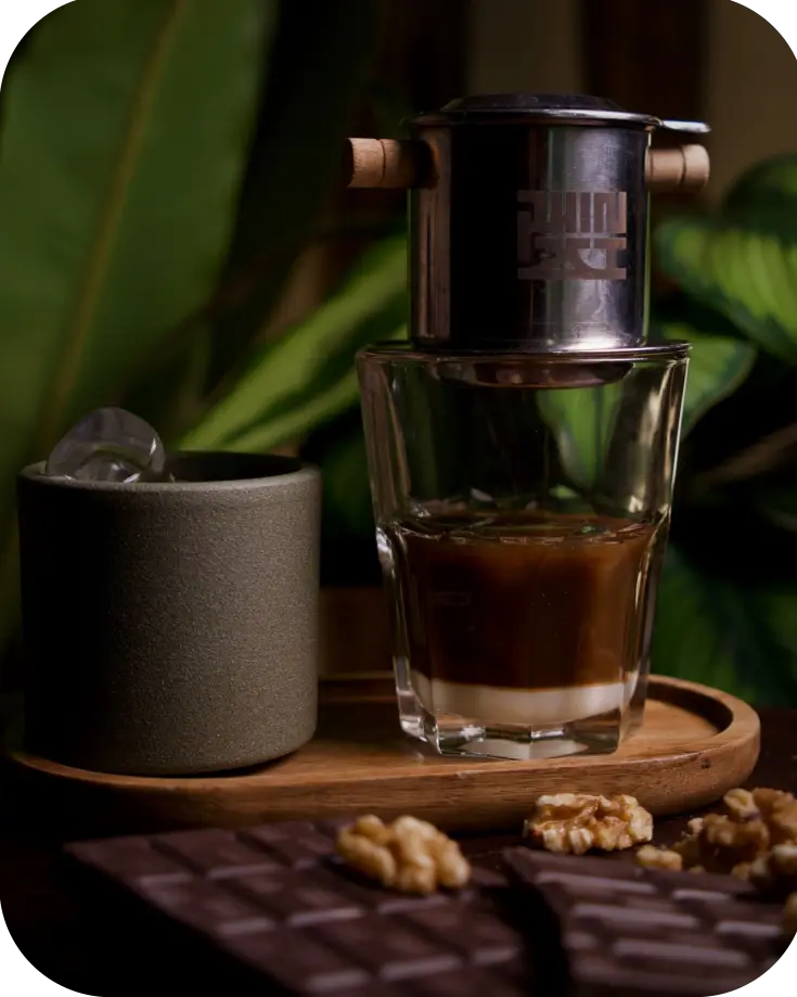 Café sua da - phin mi Café sua da - phin mi