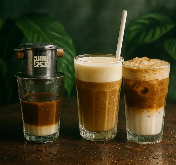Café sua da, coco, muoi