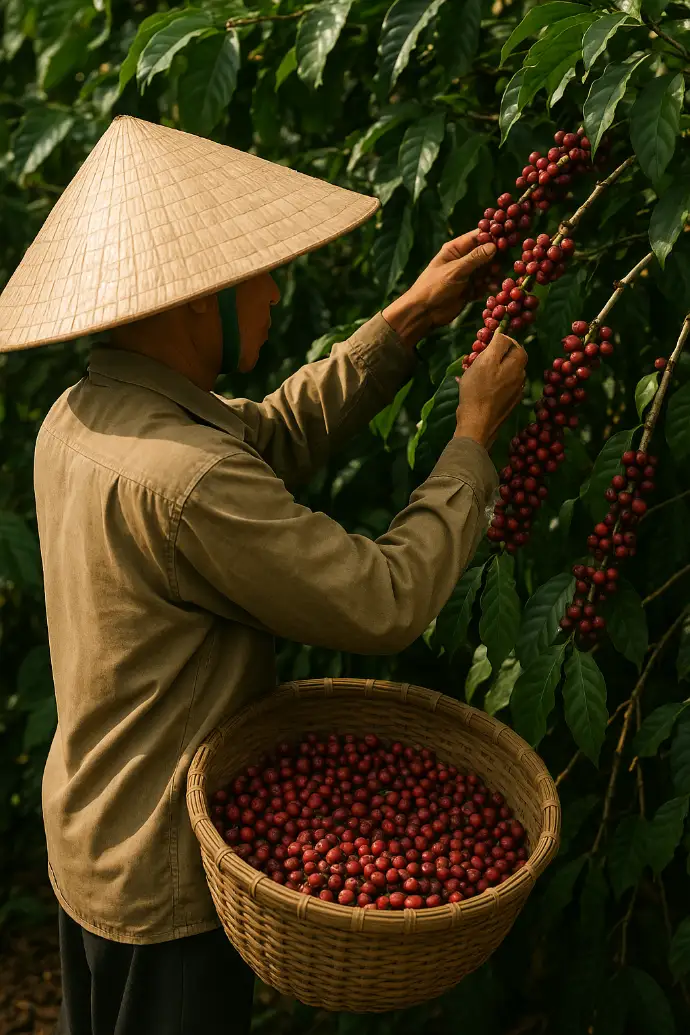 Récolte café vietname Récolte café vietname