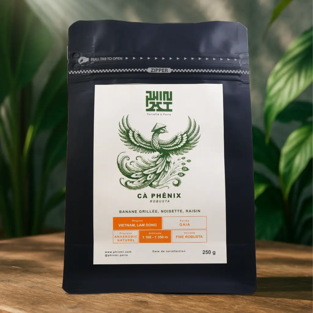 Fine Robusta caphénix - Café en grains (250g) -