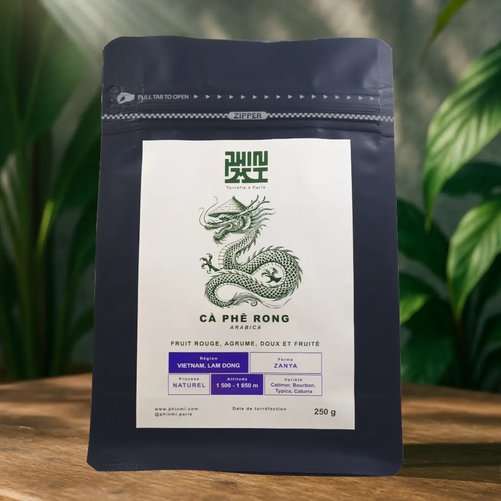 Arabica Nat Zanya - Café en grains (250g) 