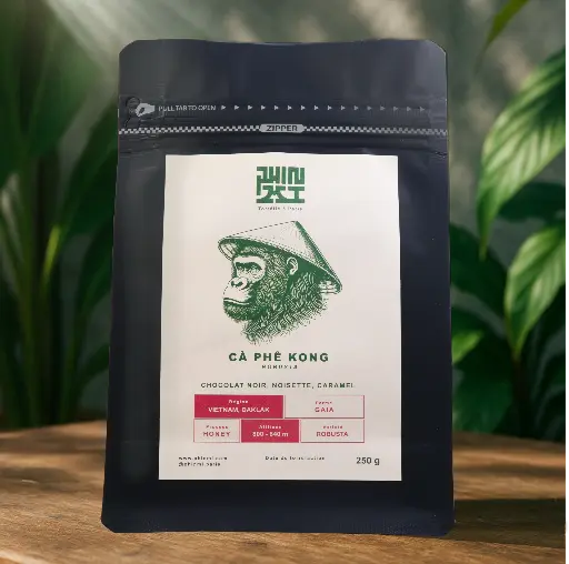 Robusta Kong - Café en grains (250g)  -